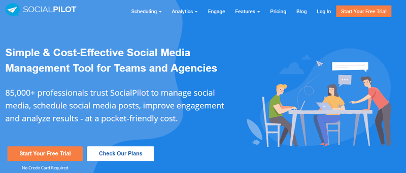 social pilot home page