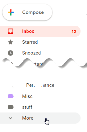 email menu