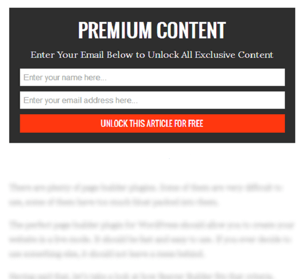 grow your email list with gates content