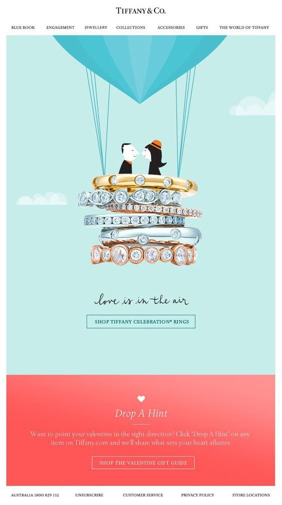 Tiffany & Co front page